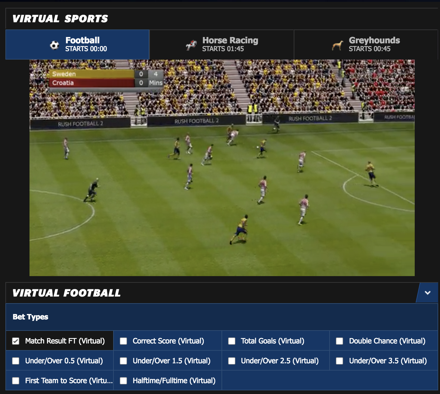 Betway Virtual Sports in Focus Part Seven – Virtual Football