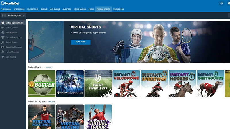 Nordicbet Review Virtual Sports