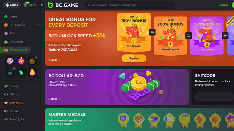 BC.Game Welcome Bonus